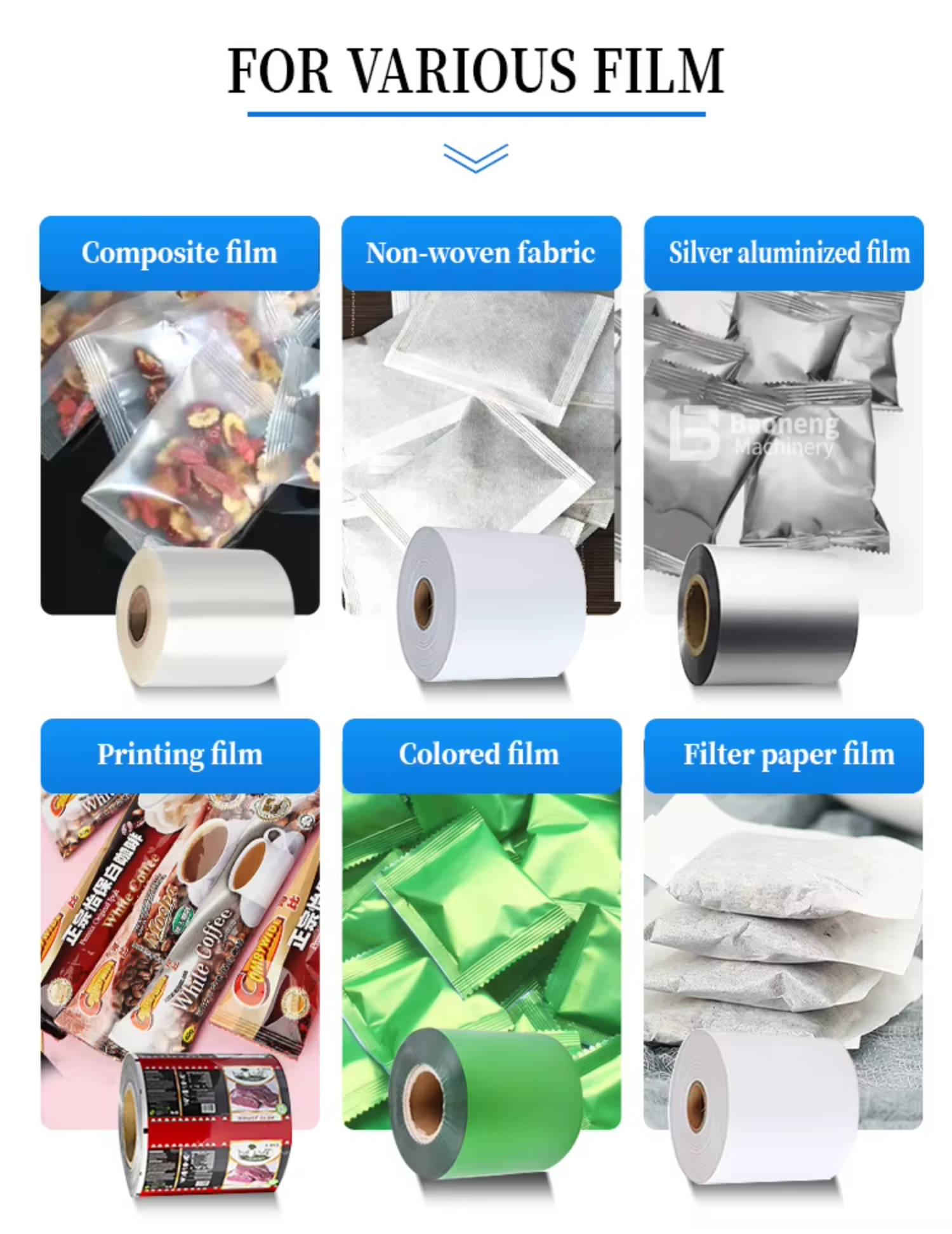 Automatic Tea Bag Packaging Machine Packing Machine Coffee Beans With Roll Film Filling and Sealing