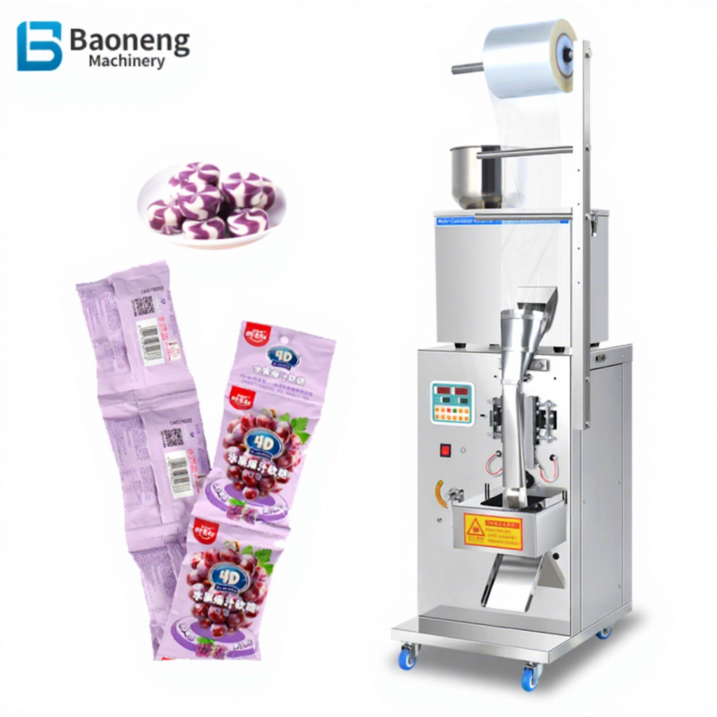 Automatic High-Accuracy Coffee Milk Powder Filling Wrapping Gluing Embossing Sealing Machine for Bags Pouches Foil Packaging