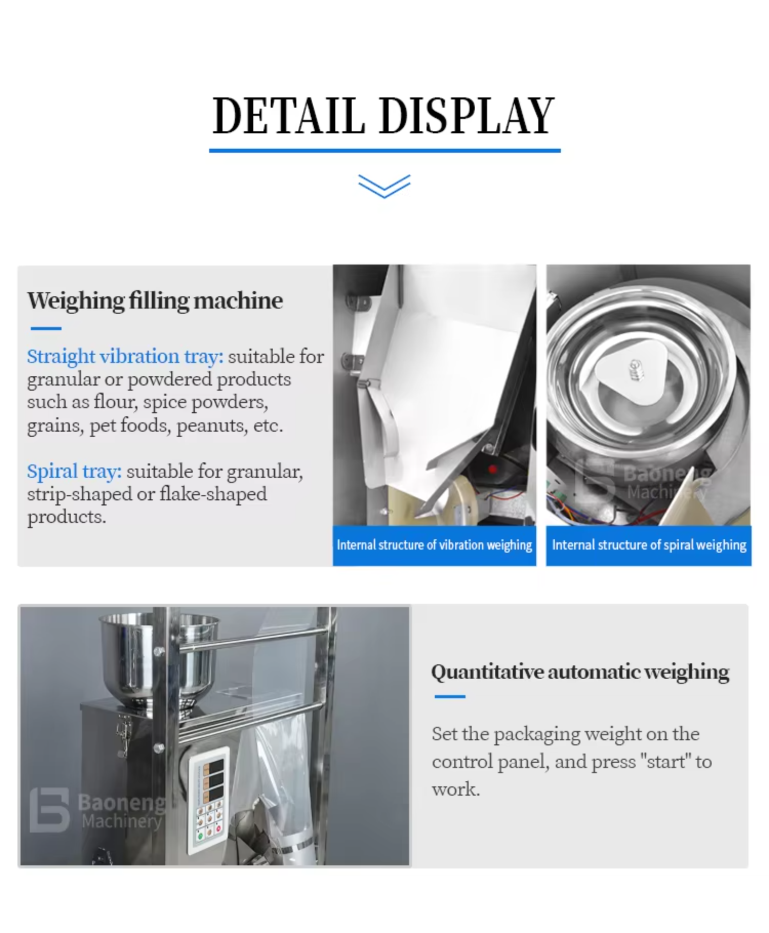 Automatic Tea Bag Packaging Machine Packing Machine Coffee Beans With Roll Film Filling and Sealing