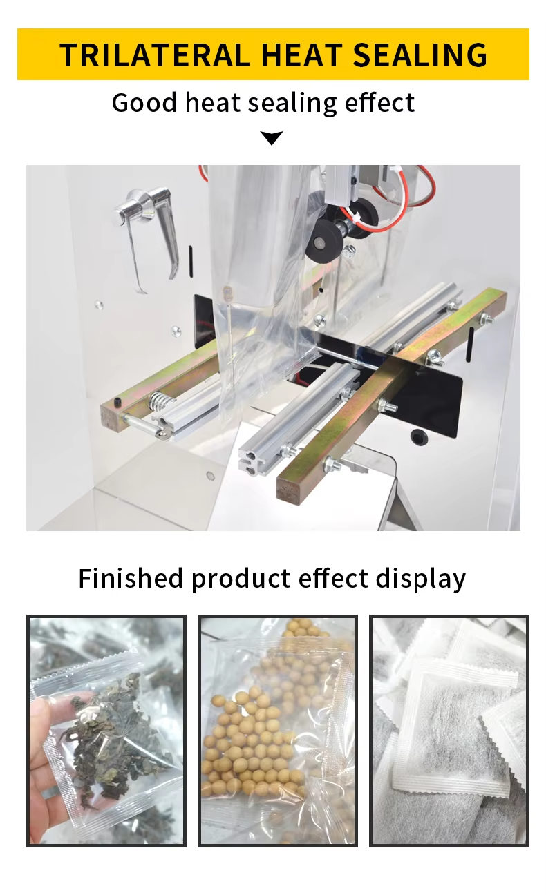 For Solid Granules Bagged Material Food Pouch Film Multi-Function Automatic Machine Filling Sealing Printing Punching