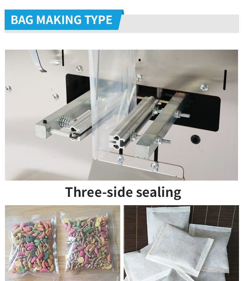 For Solid Granules Bagged Material Food Pouch Film Multi-Function Automatic Machine Filling Sealing Printing Punching