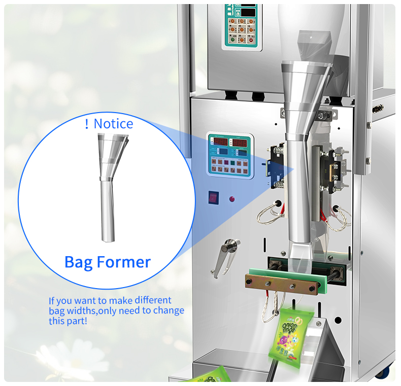 Factory Direct Automatic Powder Sachet and Zipper Doypack Packaging Machine for Food with Paper/Plastic Materials