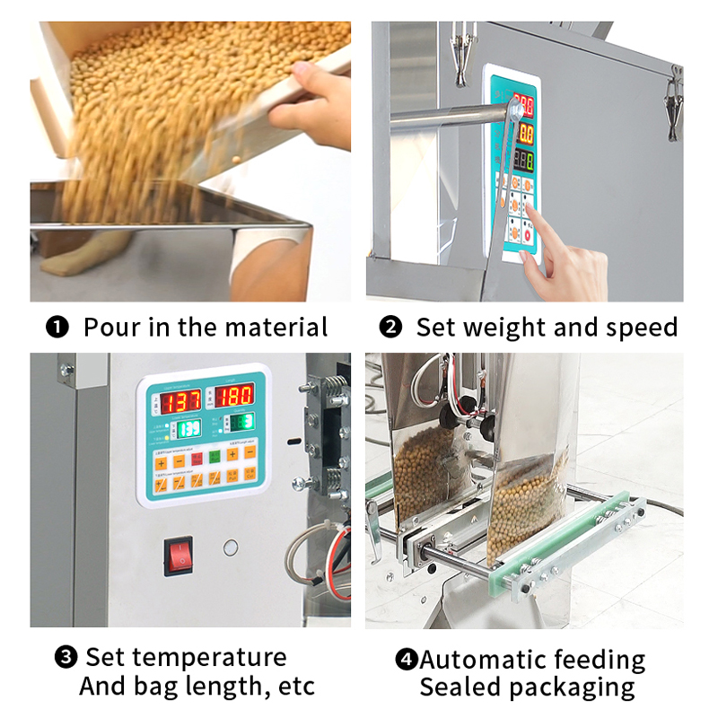 Pillow Reciprocating Fully Automatic High-precision Multi-functional Filling Packaging Machine for Food Bags and Pouches