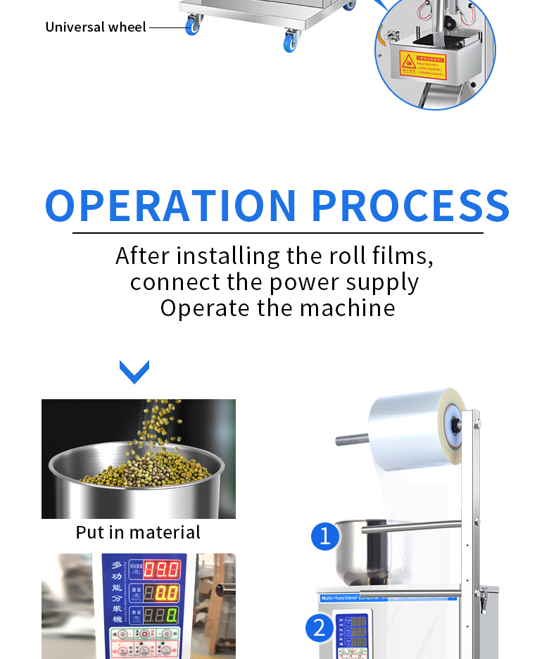 Automatic Food Nuts Filling Confectionery Packaging Milk Powder Spices Pouch Packing Machine
