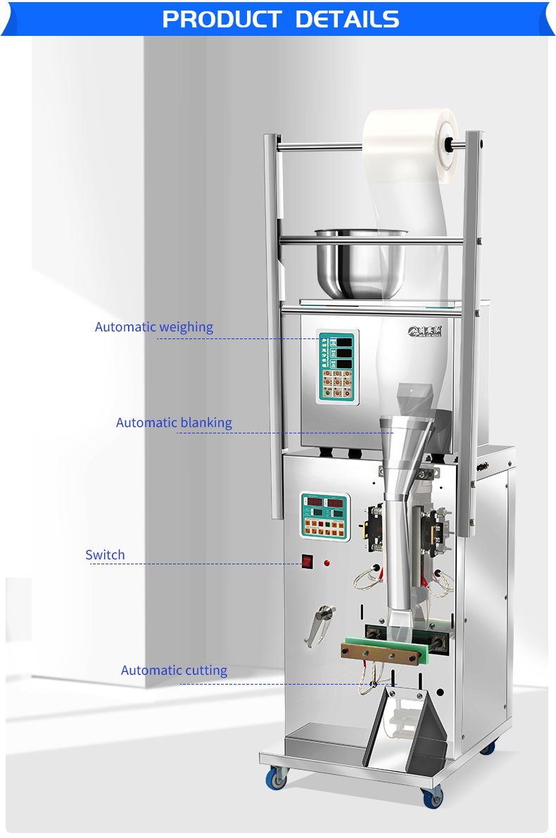Factory Direct Automatic Powder Sachet and Zipper Doypack Packaging Machine for Food with Paper/Plastic Materials