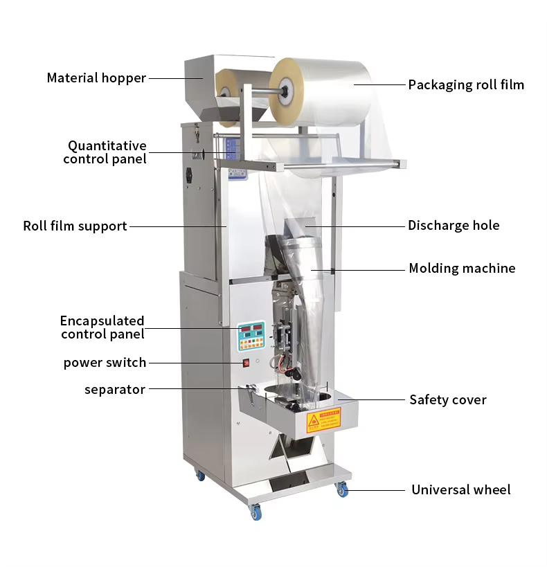 Multi-function Automatic 3 Side Seal Liquid Sachet Packaging Machine