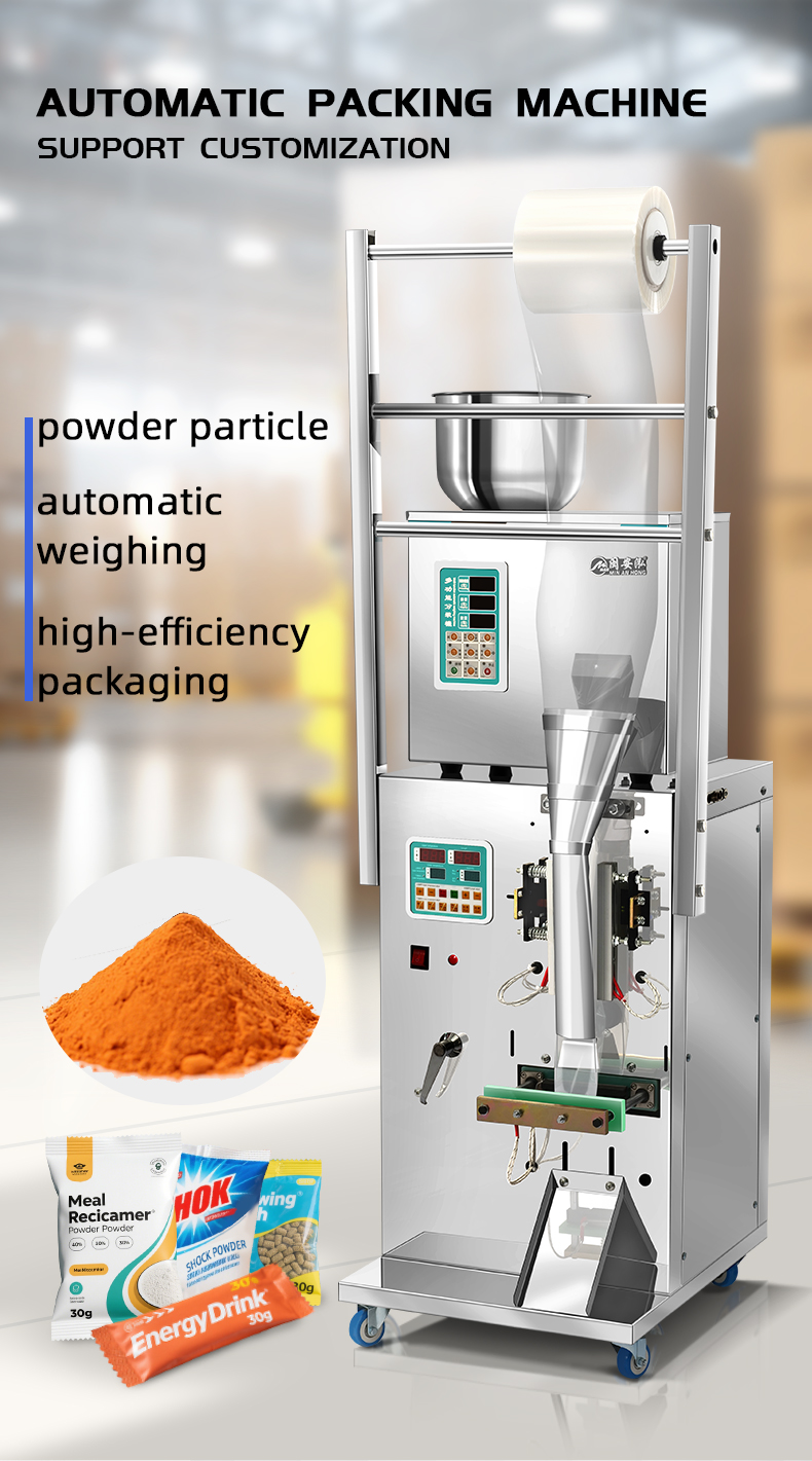Factory Direct Automatic Powder Sachet and Zipper Doypack Packaging Machine for Food with Paper/Plastic Materials