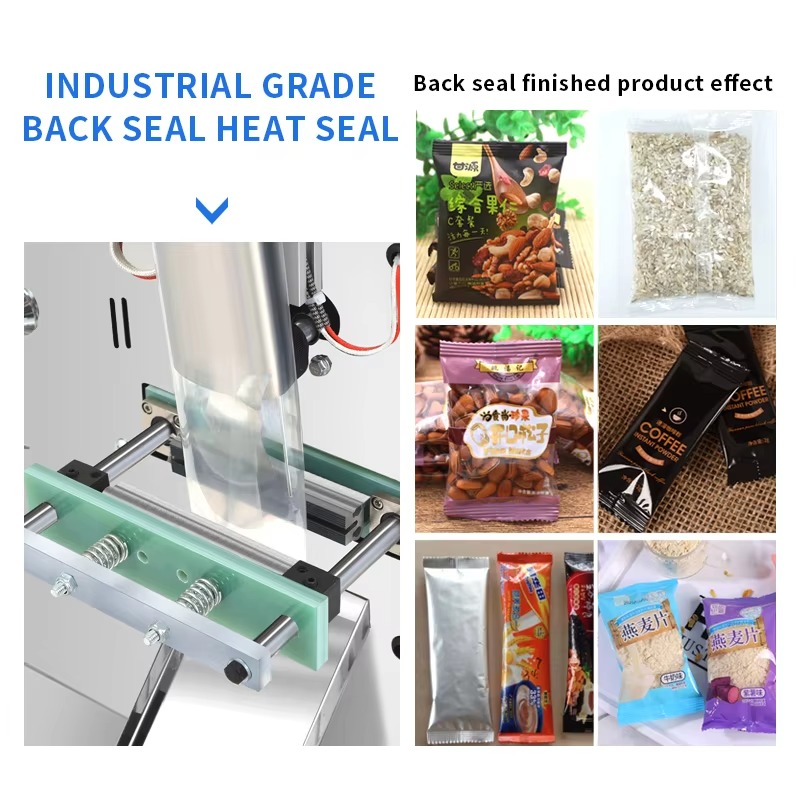 Fully Automatic Small Multifunctional Vertical Rice Grain Nut Popcorn Potato Chips Nitrogen Particles Powder Packing Machine