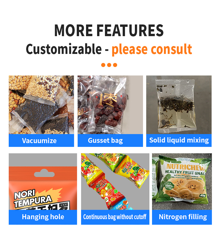 2025 Vertical Plastic and Paper Packaging Machine for Potato Chips and Coffee Bags Film and Pouch Filling and Sealing Machinery